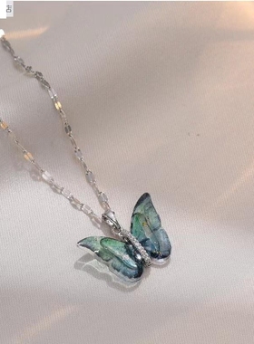 小众高级设计感蝴蝶锁骨链梦幻女项链时尚个性时尚配饰新品新百搭
