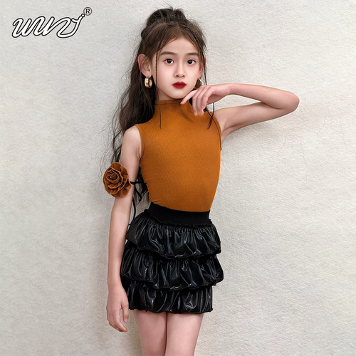 拉丁舞服女童2026春夏季新款高级感拉丁少儿练功服儿童演出服套装