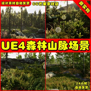 UE4自然环境森林树林UE5山脉创建工具场景 Landscape Pro