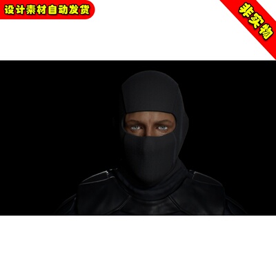 UE4 Tactical Male Soldier 蒙面作战士兵战士人物角色4.27