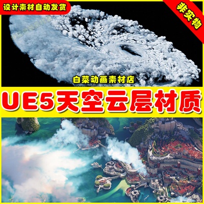 UE5虚幻Cloud Forge - VDB Cloud Pack Volume 1 天空云层材质5.3