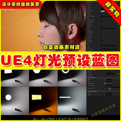 UE4 Virtual Photography Kit 灯光预设交互蓝图4.27