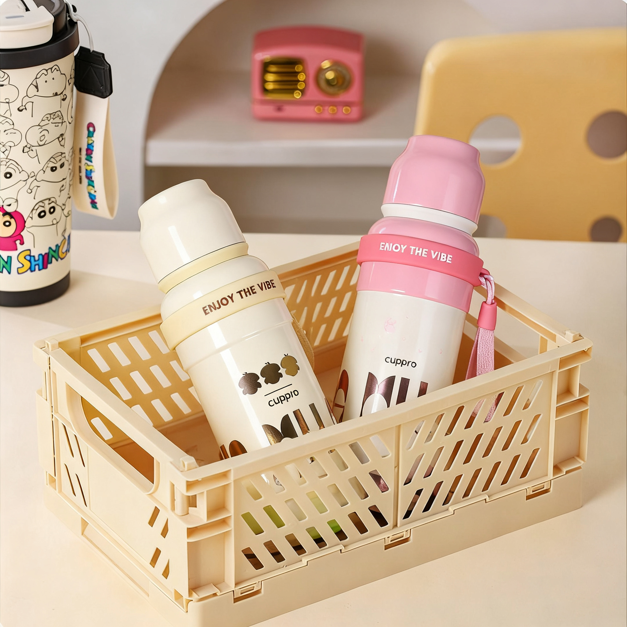 女生2025新款磁吸杯盖保温杯