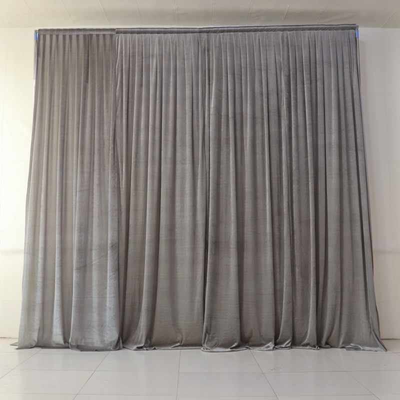 金丝绒背景布幔婚礼纱幔帷幔黑丝绒布天鹅绒婚庆酒红幕布结婚布艺