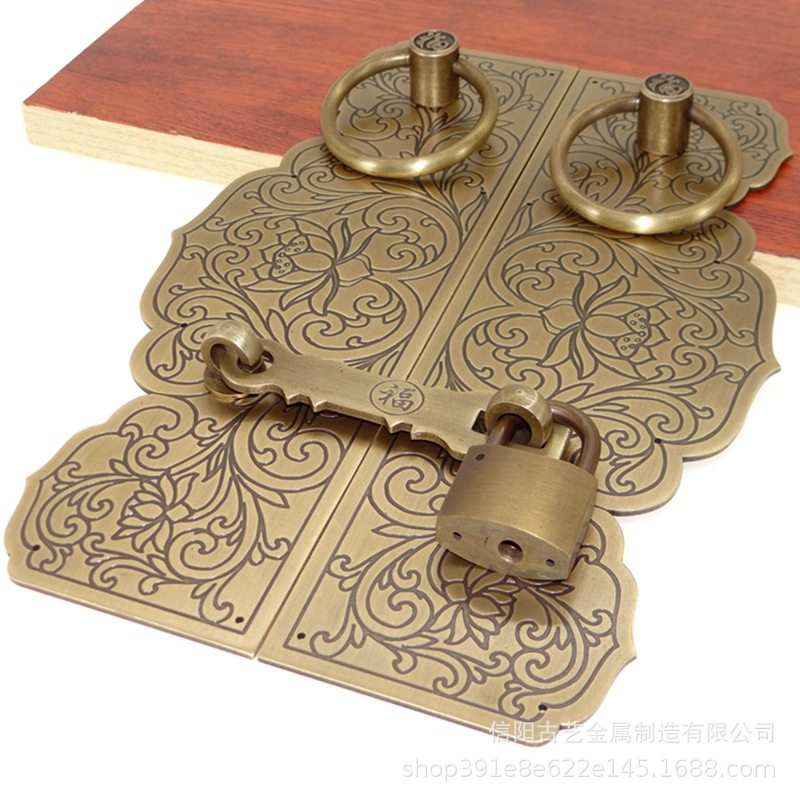 中式仿古纯铜拉手复古门锁搭扣铜配件大门铜把手老式木门黄铜门环,鲜花速递/花卉仿真/绿植园艺,其它园艺用品,淘宝优惠券,粉丝福利购,淘宝优惠卷
