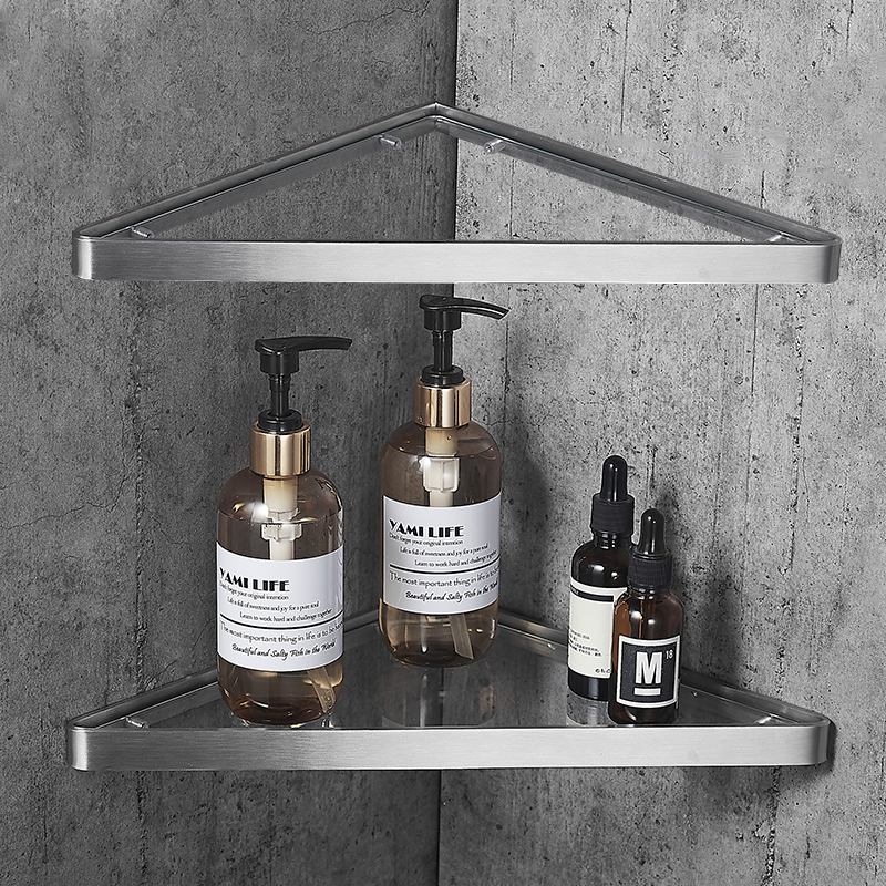 玻璃304不锈钢洗澡淋浴房转角架