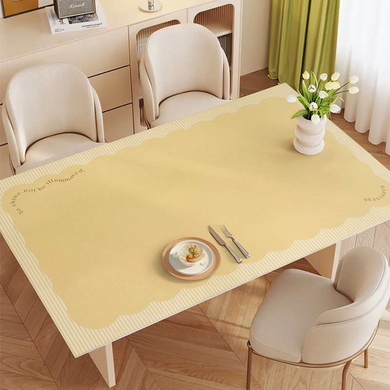 奶油风皮革桌布防水防油桌垫PVC免洗餐桌垫耐脏耐磨茶几书桌桌布,居家布艺,桌布,淘宝优惠券,粉丝福利购,淘宝优惠卷