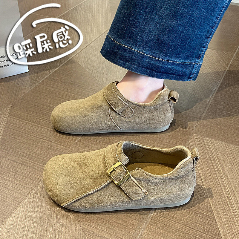 春秋时尚勃肯鞋女2026新款一脚蹬豆豆鞋英伦风覆古防滑配裙0121z,女鞋,勃肯鞋/软木鞋,淘宝优惠券,粉丝福利购,淘宝优惠卷