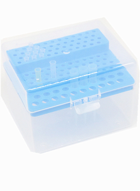 移液吸头盒 吸头架 吸头盒 蓝色 10UL 200UL 1000UL 110孔  阶梯吸头盒