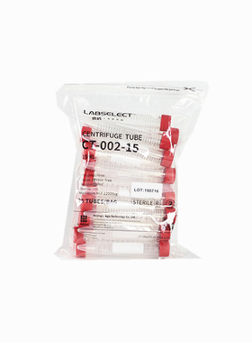LABSELECT  CT-012-15 15ML/50ml无菌袋装/带架离心管 无菌 无酶  甄选 CT-002-50  CT-002-15
