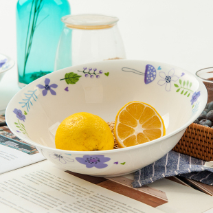 金岚玉唐山骨瓷9英寸中式大汤碗老式大碗陶瓷9斗笠碗斗碗大海碗