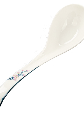 金岚玉唐山骨瓷超大长柄天鹅汤勺