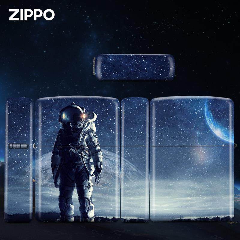 zippo打火机宇航员太空人官方正品仰望星空探索防风煤油男士送礼