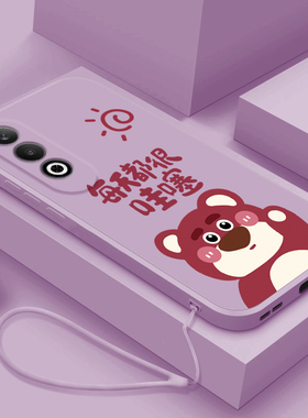 适用oppok12plus手机壳可爱草莓熊K12PLUS液态全包保护套0poppo个性创意女款PKS110新款硅胶防摔软壳