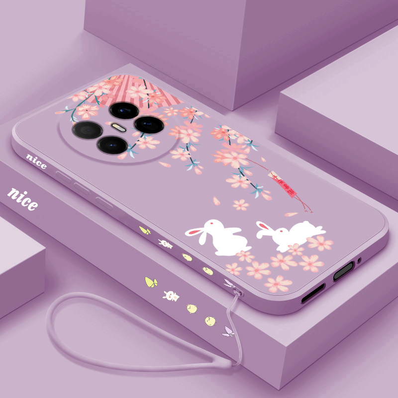 适用华为mate70pro+手机壳新款卡通兔子Mate70Air液态全包保护套70优享版潮牌个性创意七十女款硅胶防摔软壳