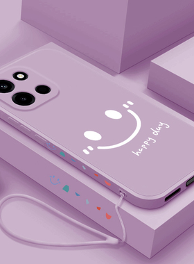 适用一加turbo6手机壳简约笑脸1+Turbo6V液态全包保护套oneplus网红超火创意女款PLU110新款硅胶防摔软壳