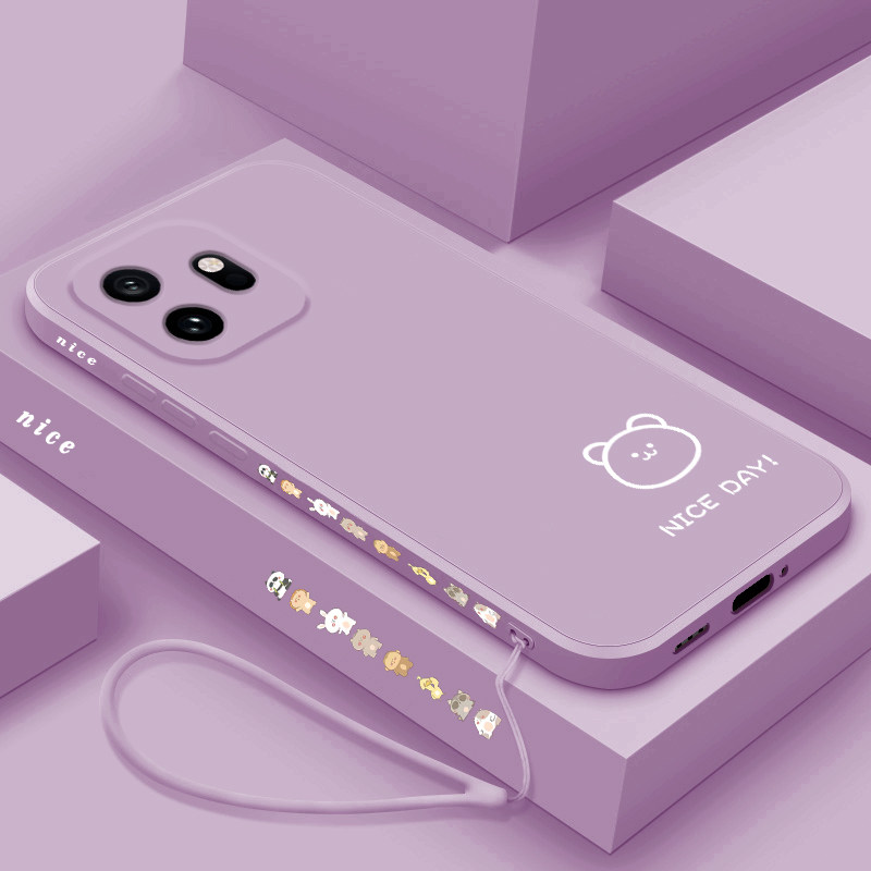 适用一加15T手机壳简约线条小熊小兔oneplus+15保护套网红情侣款1+15全包防摔一加十五个性创意男女款