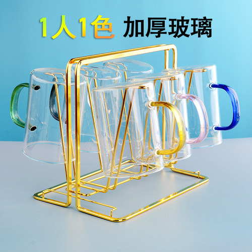 LEBRRY玻璃杯家用耐高温1人1杯