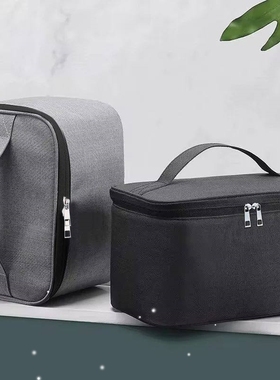 1pc Business Trip Men's Toiletry Bag Double Layer Large Capa