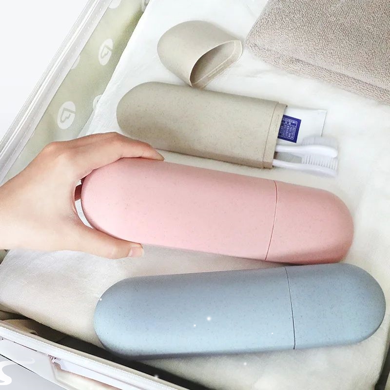 1PC 4 Colors Portable Toothbrush Storage Box Travel Camping