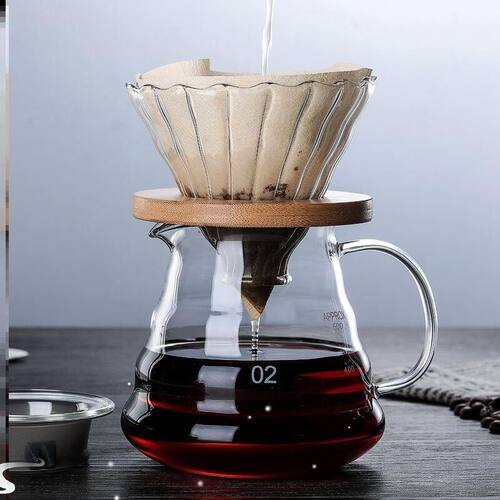 Hand brewed coffee pot set drip pot filter cup 咖啡壶