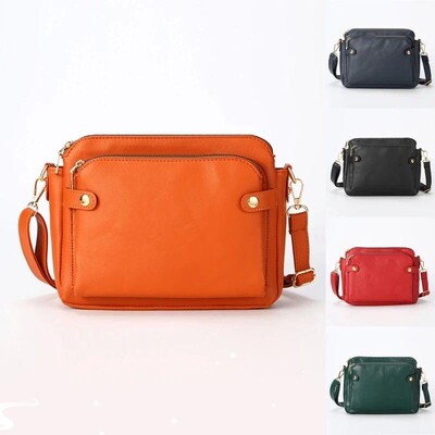 Crossbody Leather Shoulder Bags And Clutches Women's Three-L