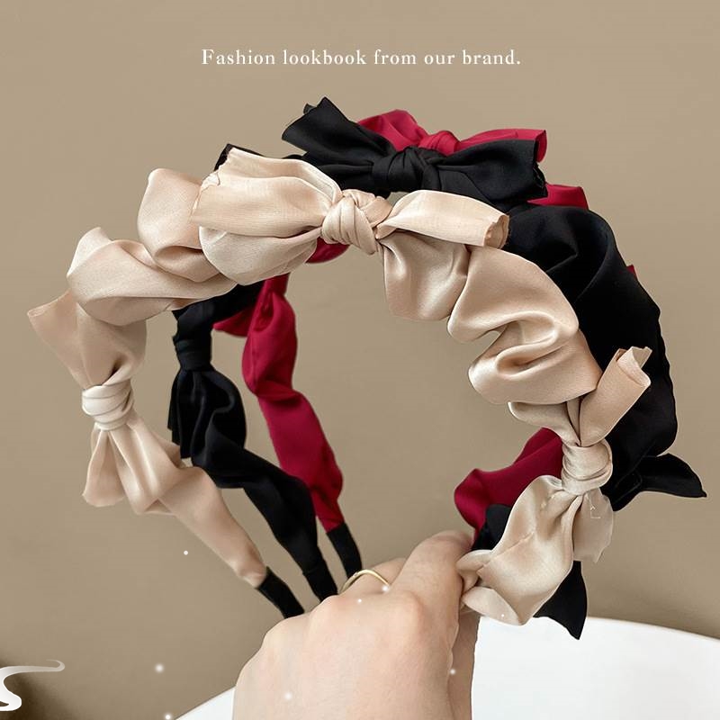 Korean Hairbands for Woman Hair Accessories Candy Color Plea