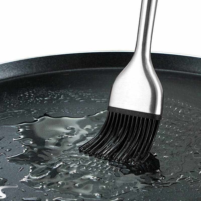 Silicone Oil Brush Kitchen Cooking Brush Stainless Steel Han