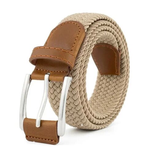 1pc Sretch Woven Braided Belt for Men Women Junior Casual Je