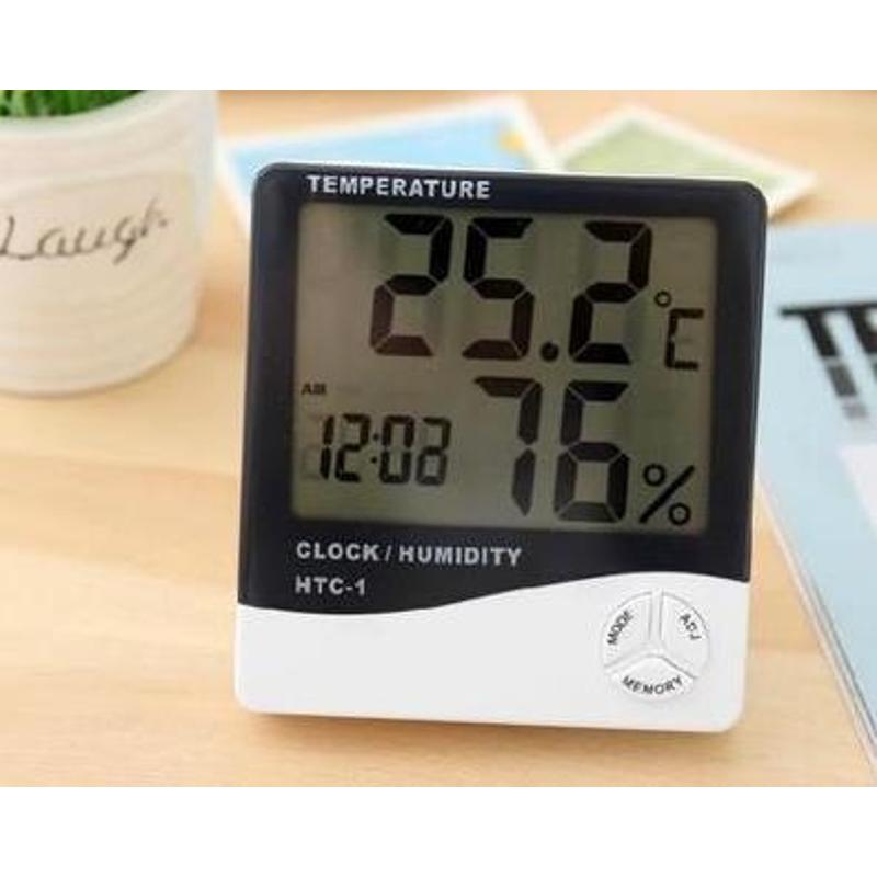 2024 Room LCD Electronic Temperature Humidity Digital Clock