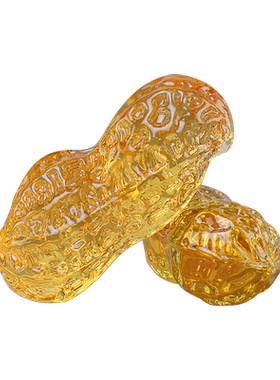 水晶琉璃好事发生花生祝福摆件