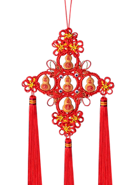 葫芦挂件客厅玄关装饰中国结礼品