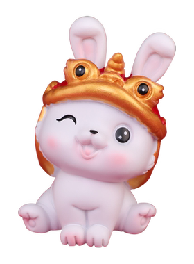 兔子摆件仿真卡通可爱治愈生肖兔