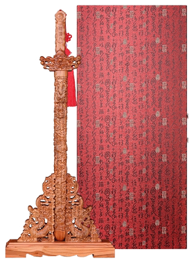 中式桃木剑手工制作客厅摆件