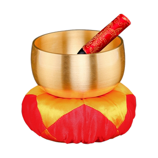 尼泊尔颂钵梵音钵静心钵用品音疗铜钵碗铜磬手工黄铜修行钵小装饰