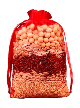 五谷丰登杂粮摆件扫把乔迁之喜