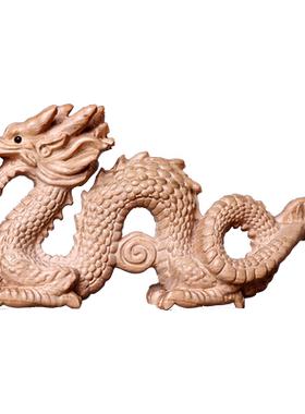 龙摆件家居青龙木雕工艺品生肖龙