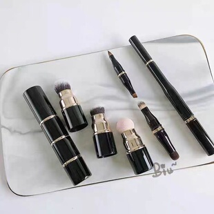 沧州化妆刷便携带盖多功能可伸缩双头口红唇刷遮瑕刷美妆工具
