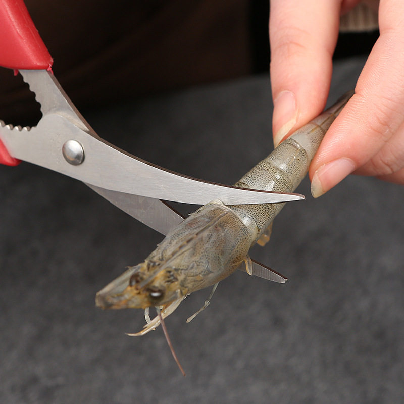 새우살 자르기용 가위 새우 껍질 벗기기 새우살 손질용 가위 일본꼬리 단가위 게집게 가재 가위 새우 자르기 도구 유물