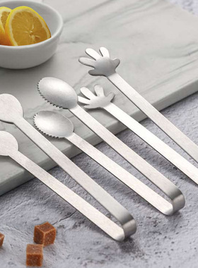 不锈钢冰夹方糖夹咖啡厅专用零食食品夹子冰块夹柠檬片夹毛巾夹