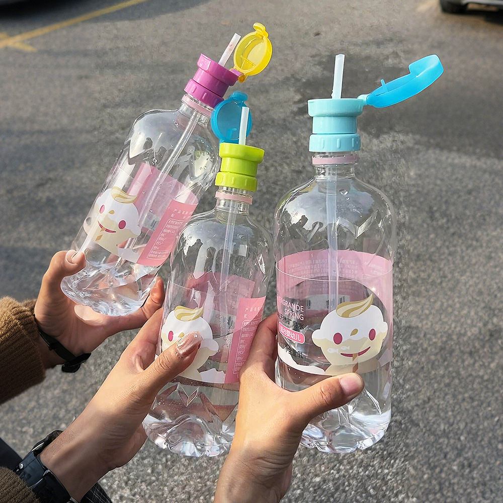 赵露思同款吸管瓶盖矿泉水转换头便携式防呛宝宝儿童喝水吸管帽