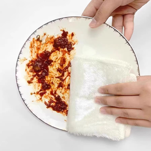 厨房抹布不沾油易清洗擦桌子擦玻璃无水印不掉毛去油洗碗专用毛巾