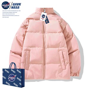 NASA GAVK2023秋冬季男女同款加厚多少潮牌棉袄情侣百搭潮流棉衣
