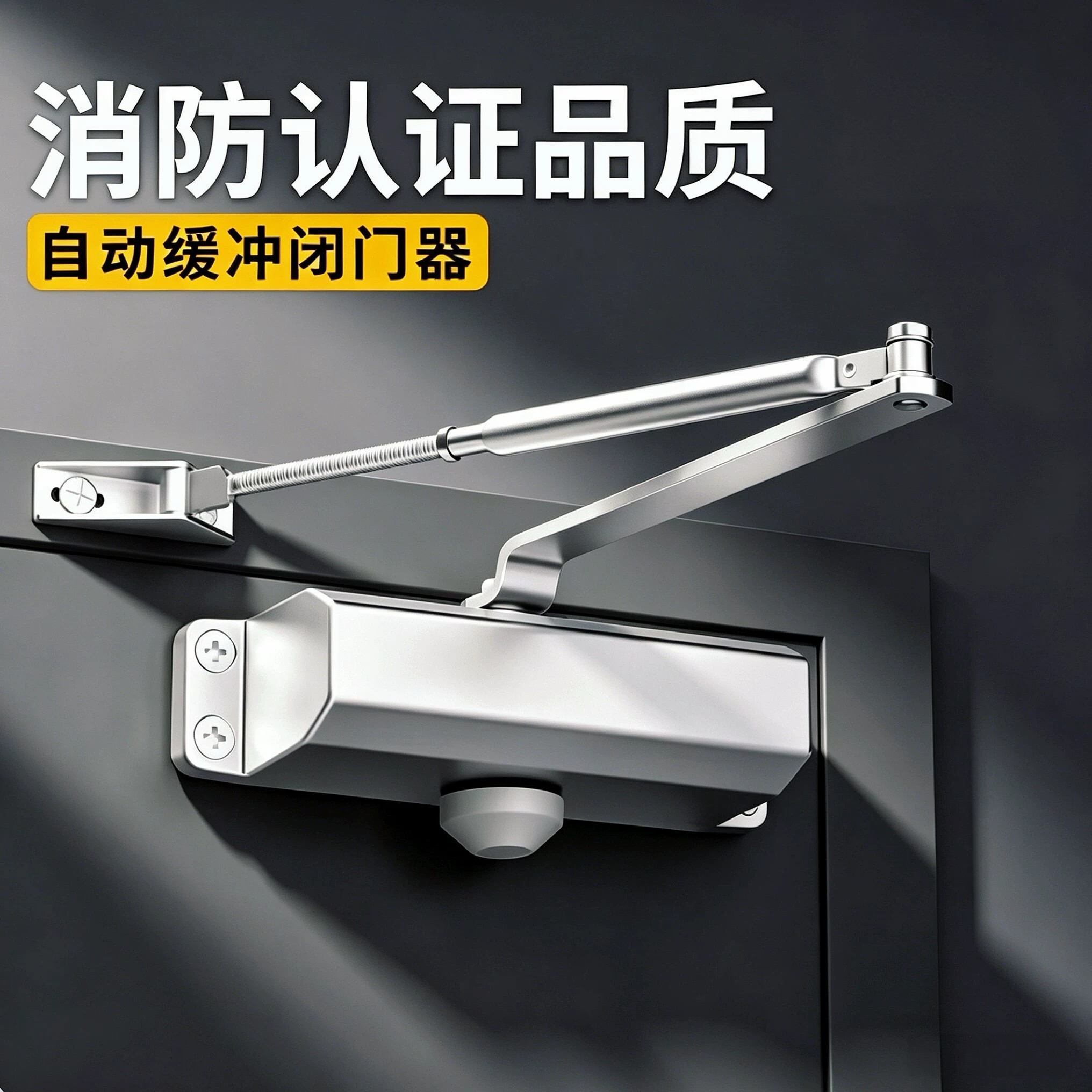 自动回弹闭门器玻璃门防火门图片