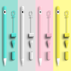 睦森适用于苹果applepencil一代笔套防丢笔帽四件套ipadpencil二代保护套ipencil笔尖套apple pencil pro