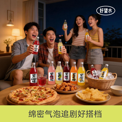 【追剧夜宵好搭档】好望水望山楂望梅好气泡果汁风味碳酸饮料组合