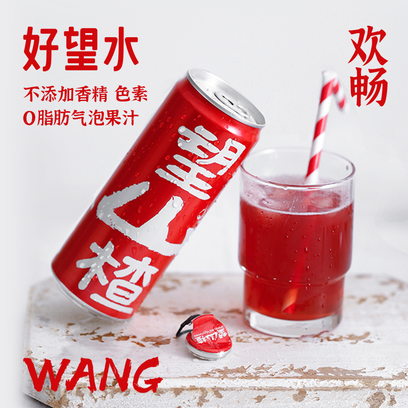 好望水望山楂汁果汁山楂气泡水健康饮料0脂肪330ml*6