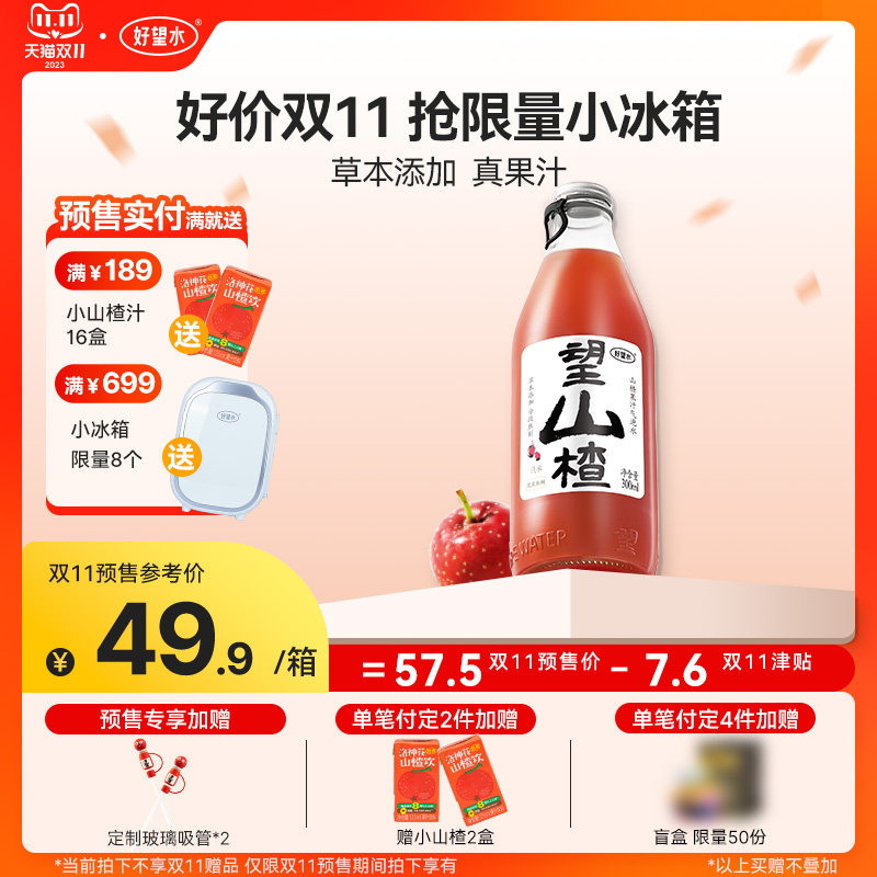 【立即付定】好望水望山楂气泡水饮料果汁国货健康儿童开胃饮品属于什么档次？