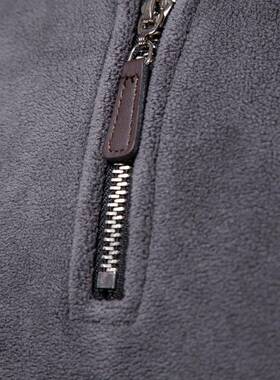 立领男摇粒绒卫衣Warm Pullover Men Casual Fleece Sweatshirts