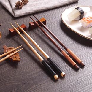 Spiked Solid Wooden Chopsticks Japanese Sushi Ramen Chopstic